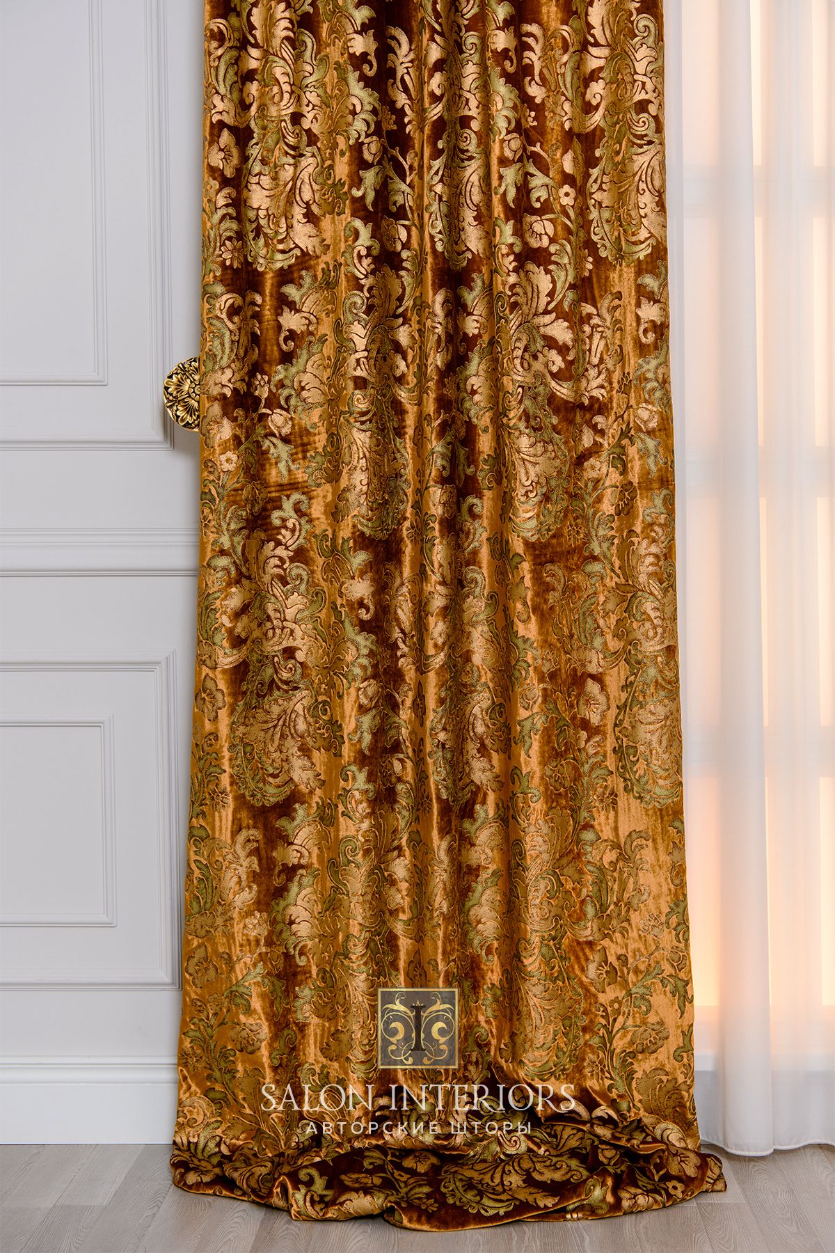 Ткань "Луанж" Арт 519А-3 Цвет Золото Ширина 140см Испания