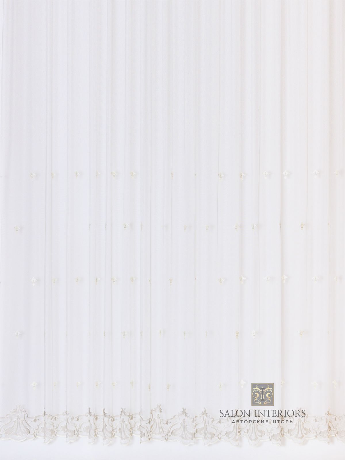 Тюль "САВАННА" Арт RS01A574-A Цвет Серый рапп 31см выс 290см Испания