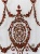Тюль "НИКОЛЕТТА" Панно Арт 0652-3 размеры 300х315 Цвет Бордо бархат (Анастас) Италия