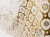 Тюль "САЛЛИВАН" Панно Арт 7737-1Y размеры 300х325 Цвет Ант.Золото сетка Крем Индия