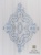 Тюль "ДВОРЕЦ В ВЕРСАЛЕ" Панно Арт 07734-2YU размеры 180х330 Цвет Голубой сетка Крем Индия