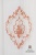 Тюль "АРИАННА" NEW Панно Арт 8033-3 с апплик. из бархата 310*315см Цвет Розовый Италия