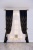 Ткань "Дейзи" Арт KBS 257-6 Цвет Черный Ширина 300см  Испания