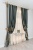 Комплект готовых штор на ленте "Вендетта" Арт DS13933-7-PTB13900-2 Цвет Бирюзовый 180х300см