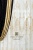 Готовая портьера на ленте "Сьюзи" ШЕЛК Арт S5700-34033 Цвет Золото с бахр-бусы Металл Рапп 36*50.