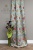 Ткань "ЭЛЬЗА" цветы C-003 Цвет Бирюза рапп. 50см шир.140см Германия