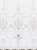 Ткань "ВИТОРИО" Шелк Арт V-1726 Цвет Белый/серебро раппорт 65см высота 280см Италия
