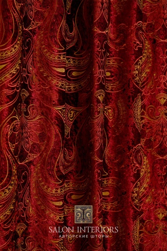 Ткань "ИНДУАР" Арт PTB8969-1 Цвет Бордо Ширина 140см Испания