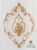 Тюль "АРИАННА" NEW Панно Арт 8033-2 с апплик. из бархата 310*315см Цвет Золото Италия