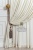 Тюль на ленте Элиза Арт 1613-46 Цвет Крем с декором Делия Цвет Крем
