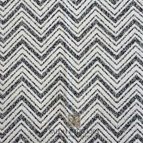 Ткань ЭСМИ зигзаг Арт TFT2071-V1603 Цвет Черный выс.300 см Германия