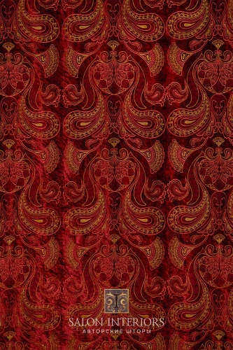 Ткань "ИНДУАР" Арт PTB8969-1 Цвет Бордо Ширина 140см Испания